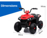 KIDS Electric Ride On ATV Quad Bike Battery Powered, Red and Black