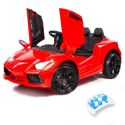 KIDS Lamborghini Inspired Ride-On Car, Remote Control, Battery Charger, Red