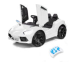 KIDS Lamborghini Inspired Ride-On Car, Remote Control, Battery Charger, White