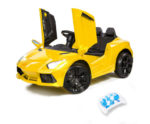 KIDS Lamborghini Inspired Ride-On Car, Remote Control, Battery Charger, Yellow