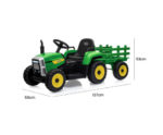 KIDS Electric Battery Operated Ride On Tractor Toy, Remote Control, Green and Yellow