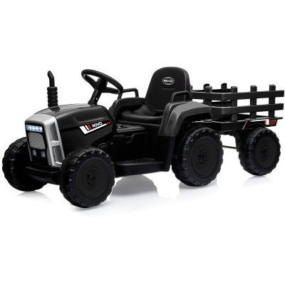 KIDS Electric Battery Operated Ride On Tractor Toy, Remote Control, Black