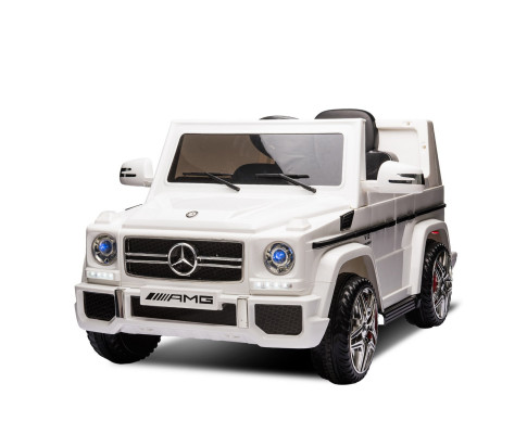 Mercedes Benz AMG G65 Licensed Kids Ride On Electric Car Remote Control - White