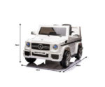 Mercedes Benz AMG G65 Licensed Kids Ride On Electric Car Remote Control - White