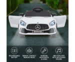 Mercedes Benz Licensed Kids Electric Ride On Car Remote Control - White