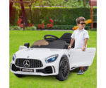 Mercedes Benz Licensed Kids Electric Ride On Car Remote Control - White