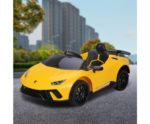 Lamborghini Performante Kids Electric Ride On Car Remote Control - Yellow