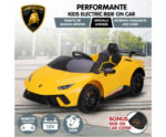 Lamborghini Performante Kids Electric Ride On Car Remote Control - Yellow