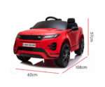 Land Rover Licensed Kids Electric Ride On Car Remote Control - Red