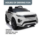 Land Rover Licensed Kids Electric Ride On Car Remote Control - White