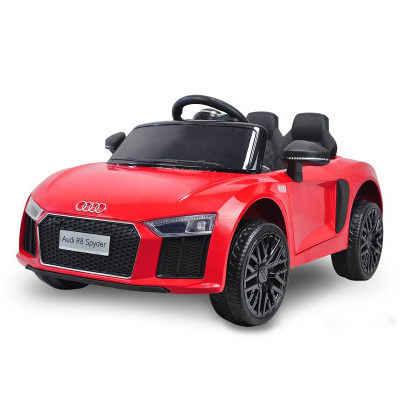 R8 Spyder Audi Licensed Kids Electric Ride On Car Remote Control - Red