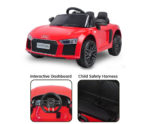 R8 Spyder Audi Licensed Kids Electric Ride On Car Remote Control - Red