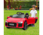 R8 Spyder Audi Licensed Kids Electric Ride On Car Remote Control - Red