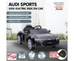 Audi Sport Licensed Kids Electric Ride On Car Remote Control - Black