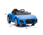 Audi Sport Licensed Kids Electric Ride On Car Remote Control - Blue