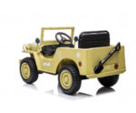 12V Military Jeep Electric Ride On Car For Kids - Olive Green