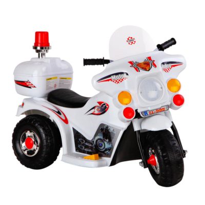 Kids Ride On Motorbike Motorcycle Car Toys White