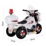 Kids Ride On Motorbike Motorcycle Car Toys White