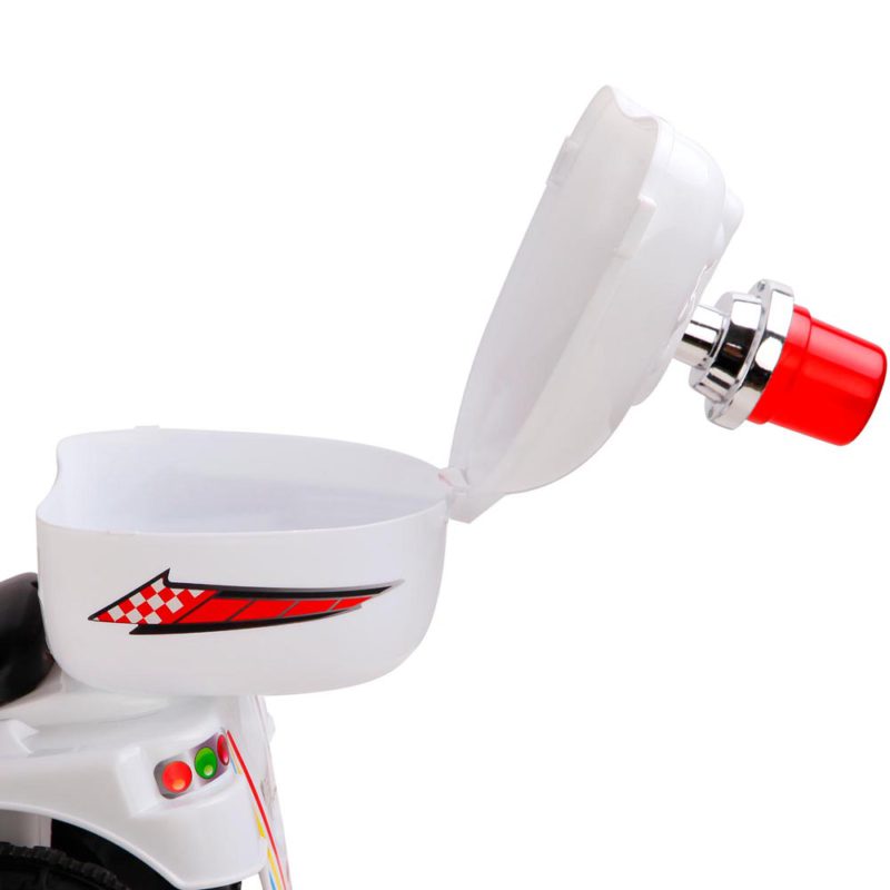 Kids Ride On Motorbike Motorcycle Car Toys White