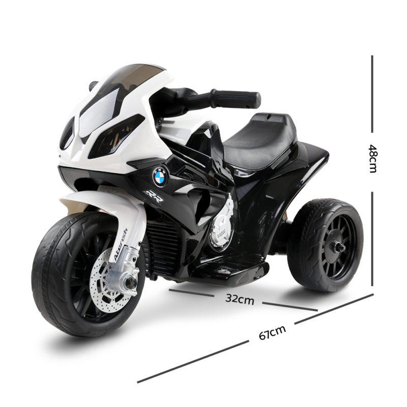 Kids Ride On Motorbike BMW Licensed S1000RR Motorcycle Car Black