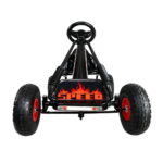 Kids Pedal Go Kart Ride On Toys Racing Car Rubber Tyre Black