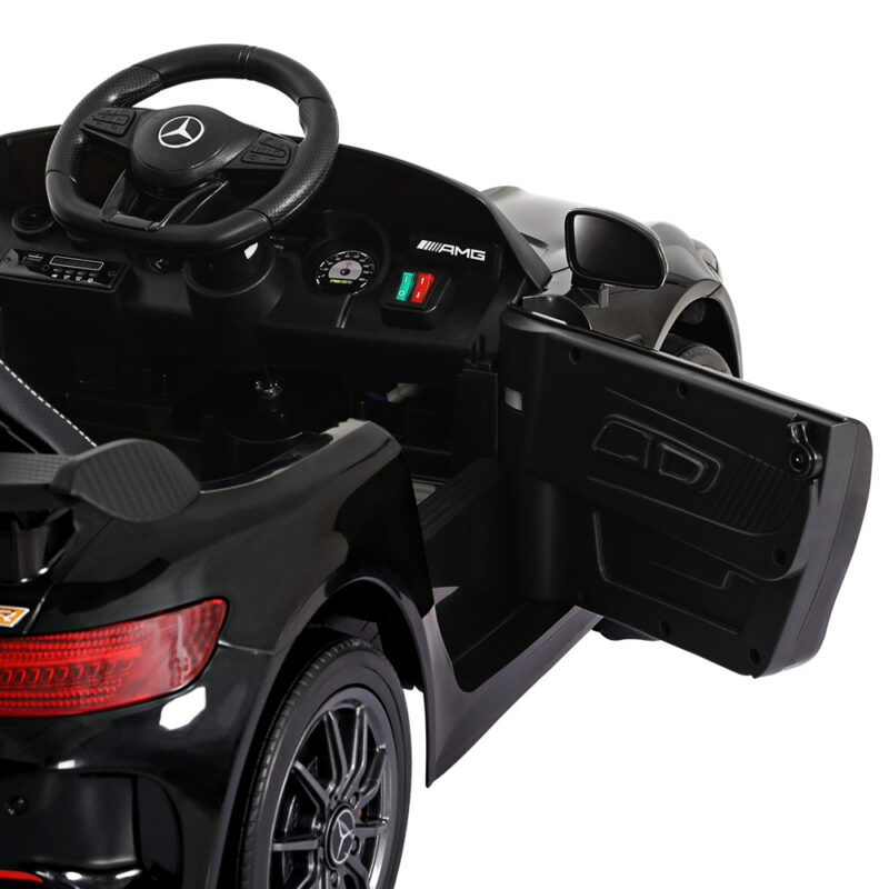 Kids Electric Ride On Car Mercedes-Benz AMG GTR Licensed Toy Cars Remote Black