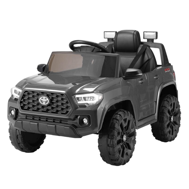 Kids Electric Ride On Car Toyota Tacoma Off Road Jeep Toy Cars Remote 12V Grey