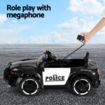 Kids Ride On Car Electric Patrol Police Cars Battery Powered Toys 12V Black