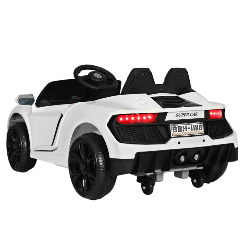 Kids Electric Ride On Car Ferrari-Inspired Toy Cars Remote 12V White