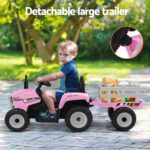 Kids Electric Ride On Car Tractor Toy Cars 12V Pink