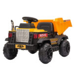 KIDS Electric Ride On Children's Toy Dump Truck with Bluetooth Music - Yellow