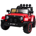 KIDS Electric Ride On 12V 4WD Jeep Inspired  Car Boys Toy Battery Red