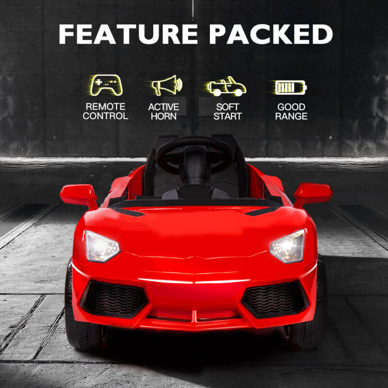 KIDS Ride-On Car LAMBORGHINI Inspired - Electric Toy Battery Remote Red