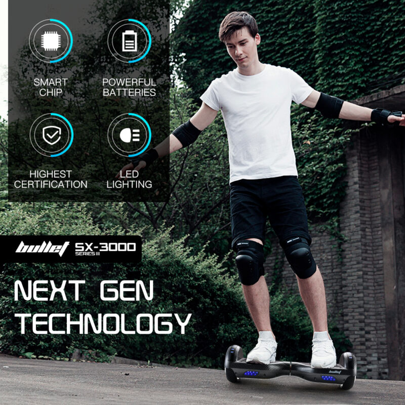 Hoverboard Electric Scooter 6.5 Inch Wheels Self Balancing Gen III Carbon Fiber Style