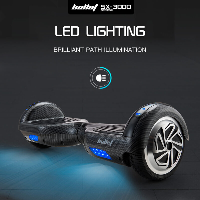 Hoverboard Electric Scooter 6.5 Inch Wheels Self Balancing Gen III Carbon Fiber Style