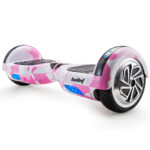 Electric Hoverboard Scooter 6.5 Inch Wheels, Colour LED Lighting, Carry Bag, Gen III Pink Camo