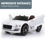 Bentley Exp 12 Speed 6E Licensed Kids Ride On Electric Car Remote Control - White