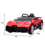 Licensed Bugatti Divo Kids Electric Ride On Car - Red