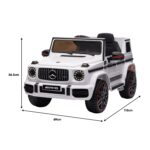 Mercedes Benz AMG G63 Licensed Kids Ride On Electric Car Remote Control - White