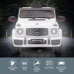 Mercedes Benz AMG G63 Licensed Kids Ride On Electric Car Remote Control - White