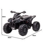 GTS99 Kids Electric Ride On Quad Bike Toy ATV 50W - Black