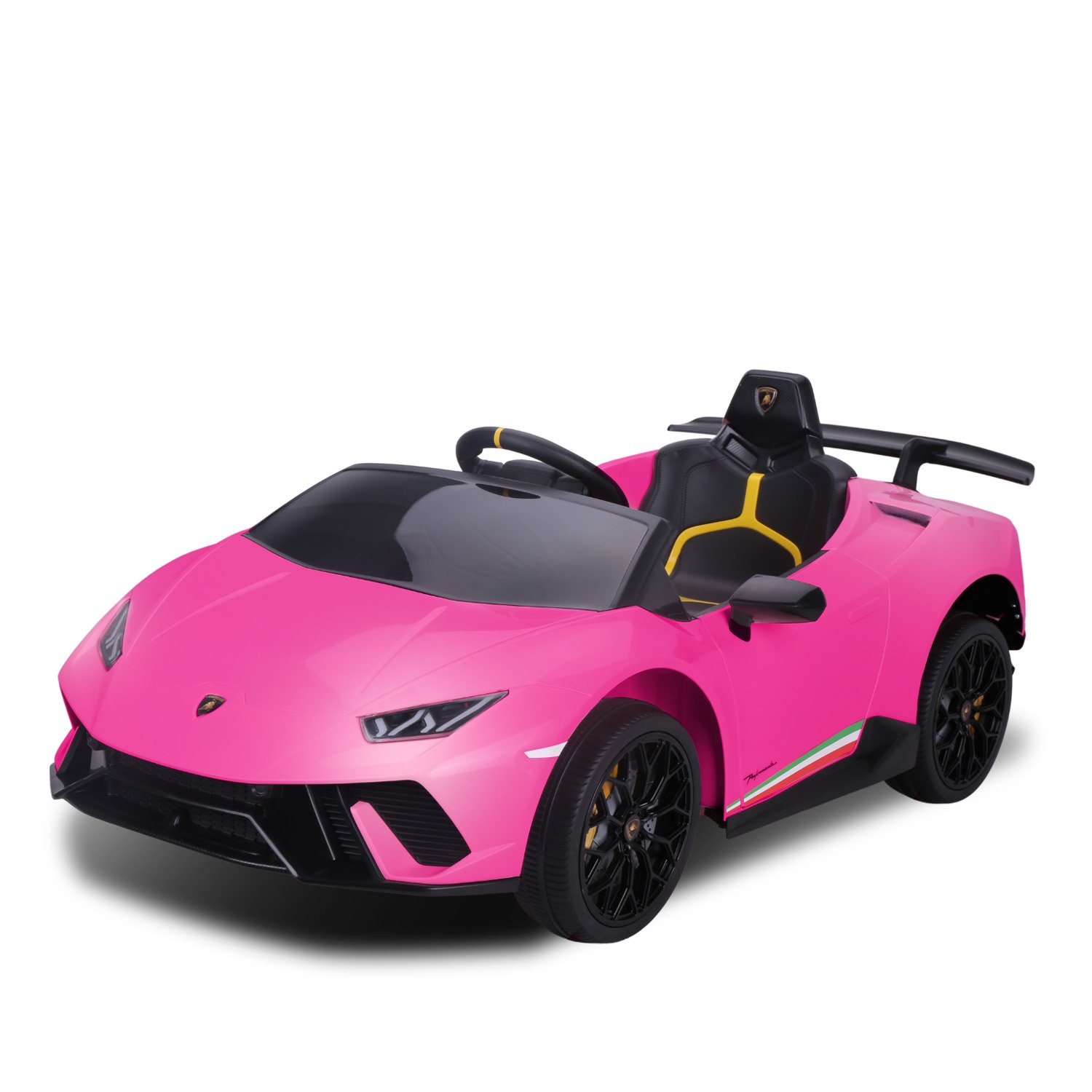 Lamborghini Performante Kids Electric Ride On Car Remote Control by - Pink