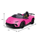 Lamborghini Performante Kids Electric Ride On Car Remote Control by - Pink