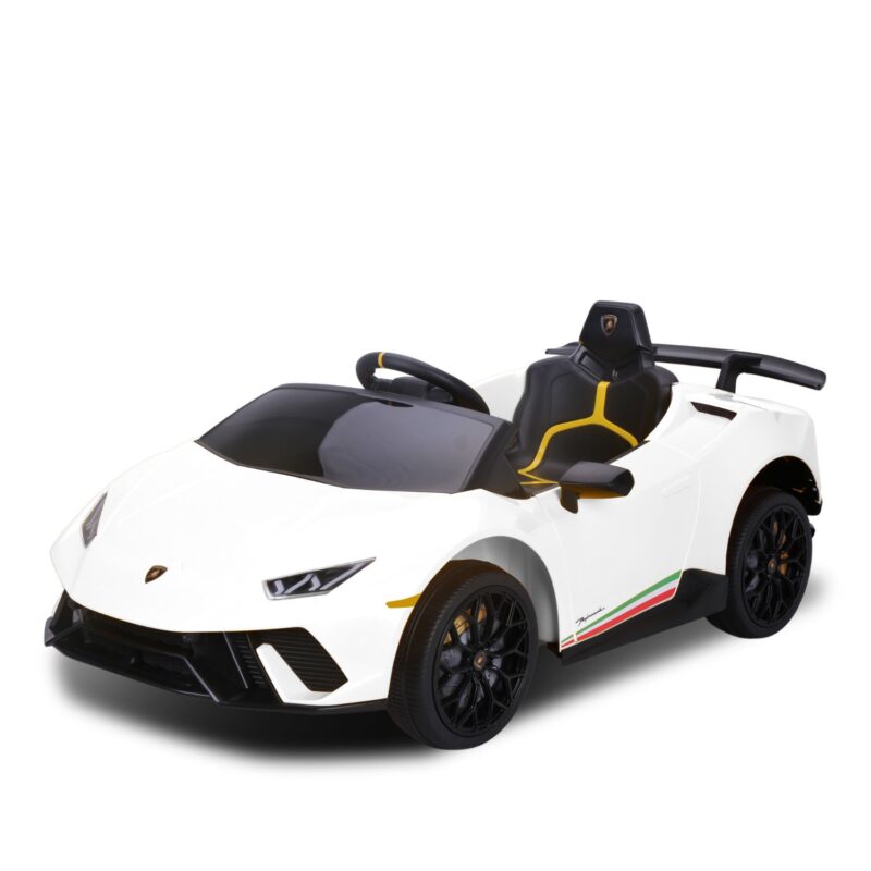 Lamborghini Performante Kids Electric Ride On Car Remote Control by - White