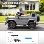 Kids Electric Ride On Car G63 Toy Cars Remote Control Grey