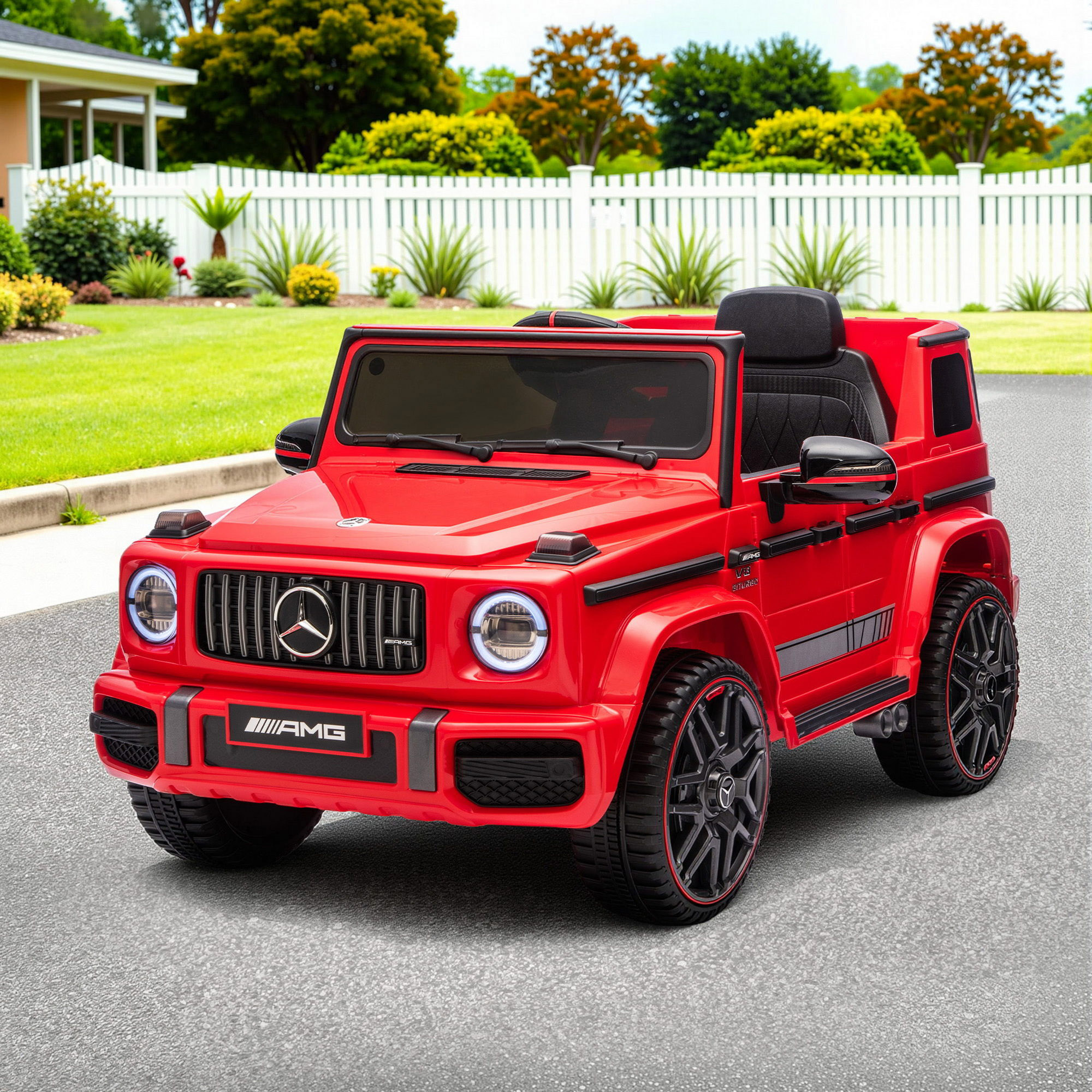 Kids Electric Ride On Car G63 Toy Cars Remote Control Red Kids Electric Ride On Car G63 Toy Cars Remote Control Red