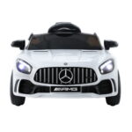 Kids Electric Ride On Car Mercedes-Benz AMG GTR Licensed Toy Cars Remote White
