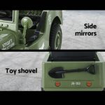 Rigo Kids Electric Ride On Car Jeep Military Off Road Toy Cars Remote 12V Olive