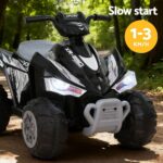Rigo Kids Ride On Car ATV Quad Motorbike Electric Outdoor Toys 12V Black