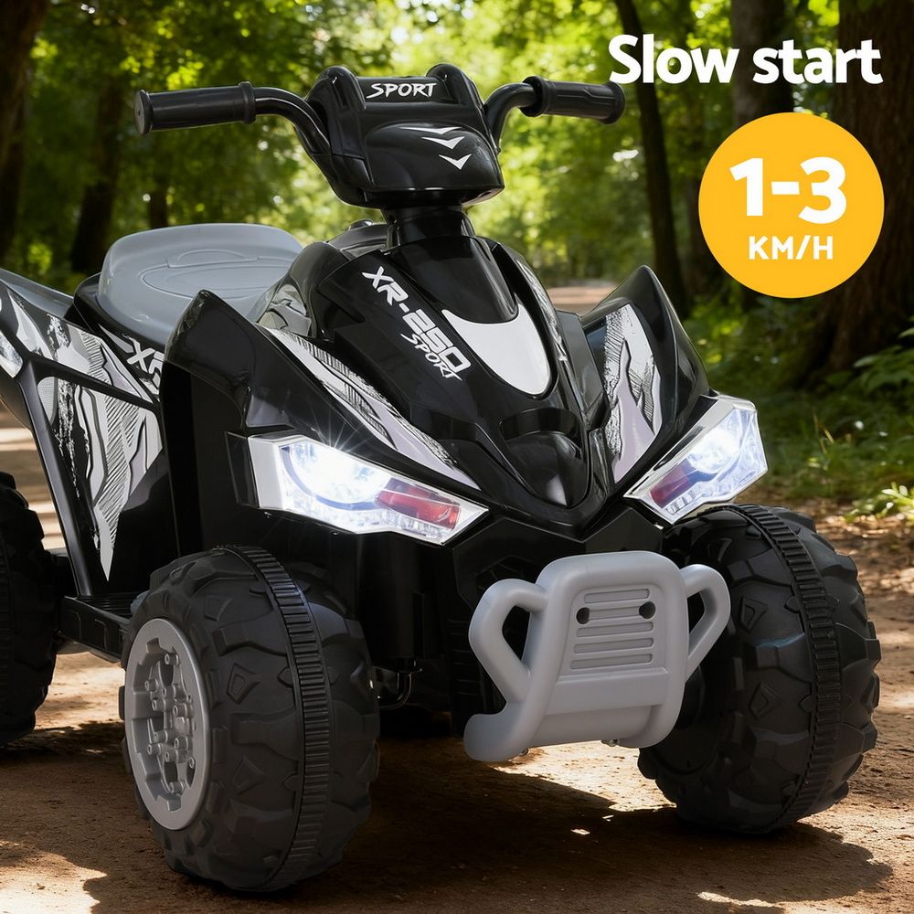 Rigo Kids Ride On Car ATV Quad Motorbike Electric Outdoor Toys 12V Black Rigo Kids Ride On Car ATV Quad Motorbike Electric Outdoor Toys 12V Black